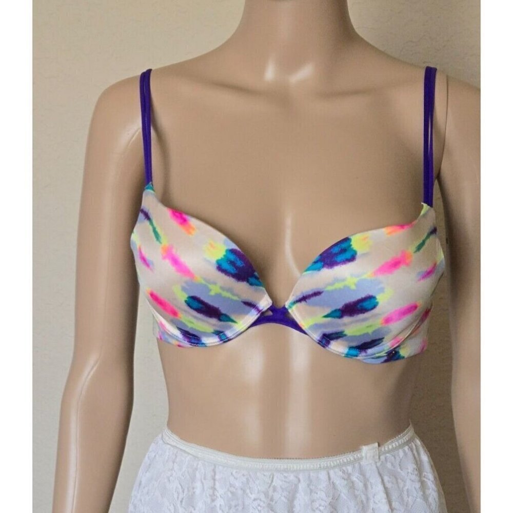 Victoria's Secret very sexy Push Up Bra Padded Underwire multicolor size 32B